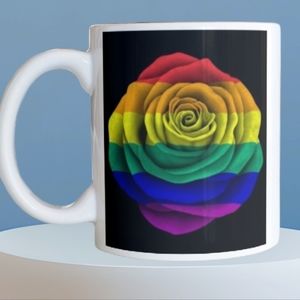 Personalized made to order pride rose mug